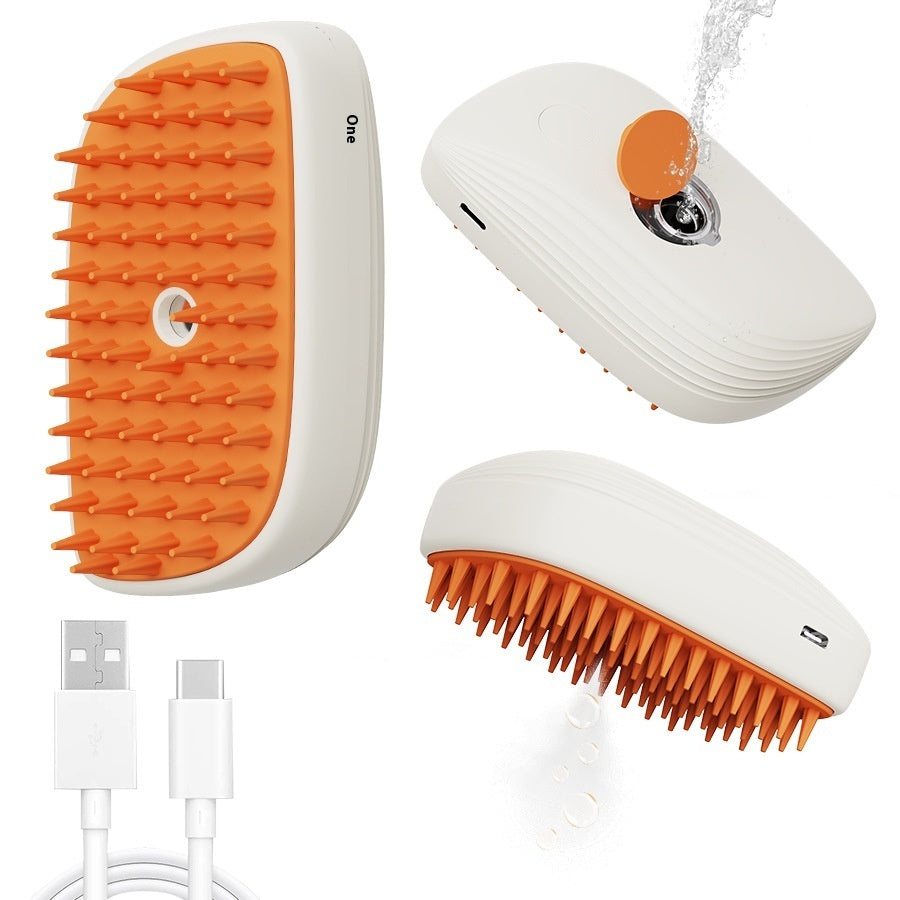 All-in-one grooming tool for detangling, massaging, and deodorizing your pet’s coat