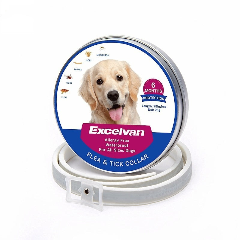 Provides up to 8 months of protection from fleas, ticks, and mosquitoes.