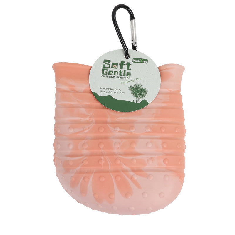Perfect for cleaning muddy paws after walks. Gentle silicone bristles for comfort