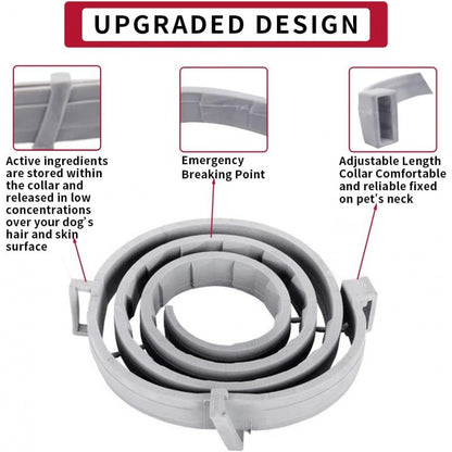 Waterproof Adjustable Insect Repellent Collar Flea Tick Removal