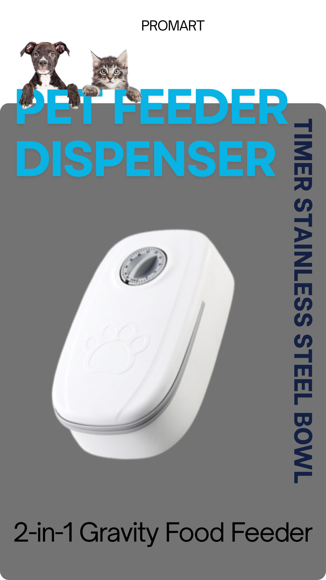 Automatic Pet Feeder Smart Food Dispenser For Cats Dogs Timer Stainless Steel Bowl Auto Dog Cat Pet Feeding Pets Supplies