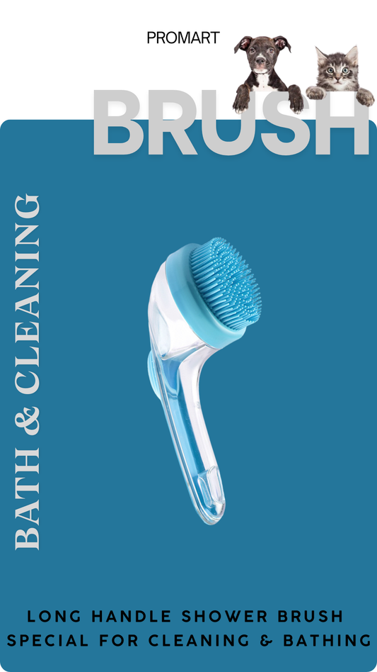 Pet Bath Cleaning Brushes Long Handle Shower Brush Pet Supplies Pet Grooming Comb