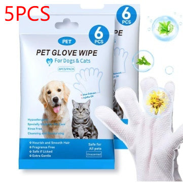 Pet Disposable Gloves Cat Dog Dry Cleaning Gloves Pet Products
