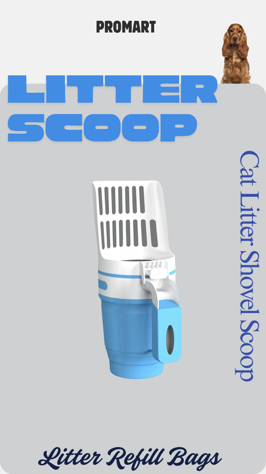 Upgrade Widen Cat Litter Shovel Scoop With Refill Bags Large Cat Litter Box Self Cleaning Cat Waste Bin System Pet Supplies Pet Products