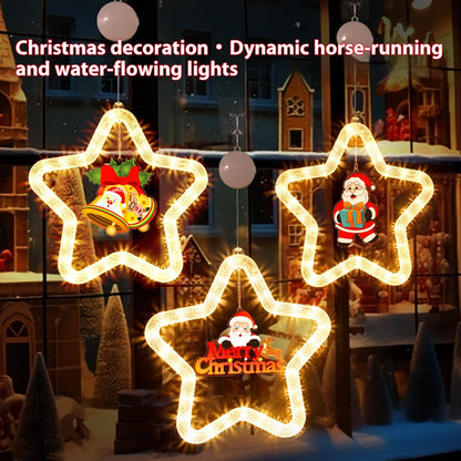 Christmas Atmosphere Decoration Star Pendent LED Light
