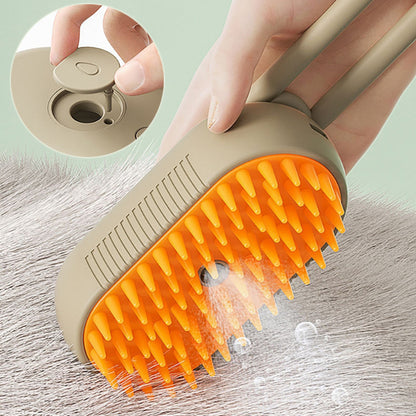 Steam Brush Steamy Dog 3 In 1 Electric Spray Cat Hair Brush For Massage Pet Grooming Comb Hair Removal Combs