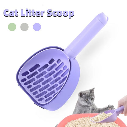 Cat Litter Scoop Plastic Cats Poop Scoop With Base Pets Cleaning Tool Cat Toilet Products Durable Litter Box Cleaner Shovel Pet Products