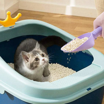 Cat Litter Scoop Plastic Cats Poop Scoop With Base Pets Cleaning Tool Cat Toilet Products Durable Litter Box Cleaner Shovel Pet Products