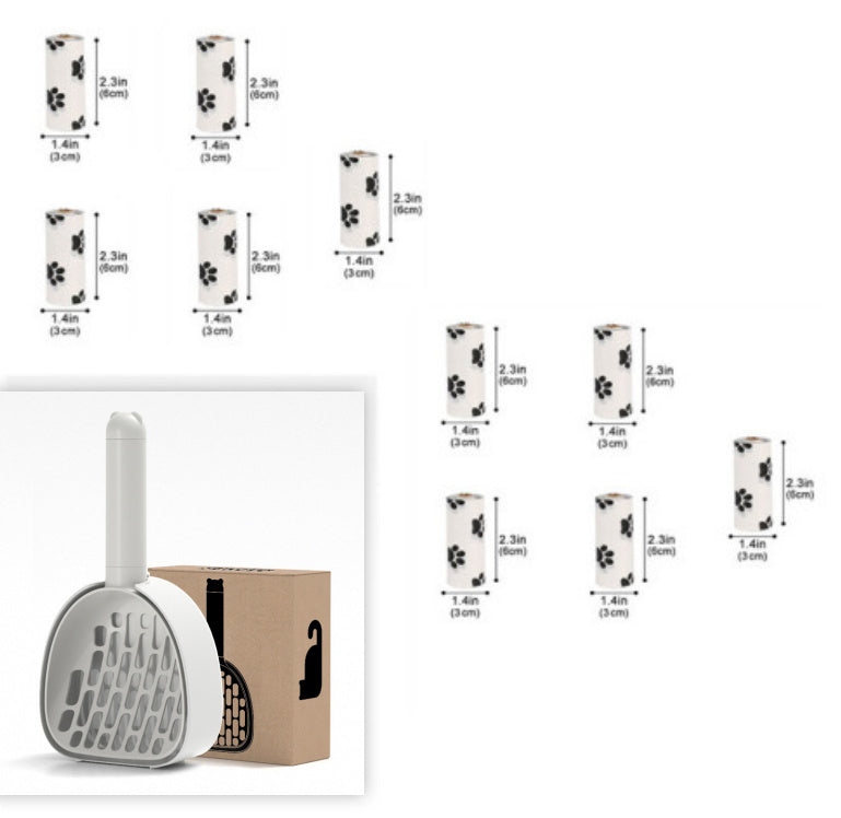 Cat Litter Scoop Plastic Cats Poop Scoop With Base Pets Cleaning Tool Cat Toilet Products Durable Litter Box Cleaner Shovel Pet Products