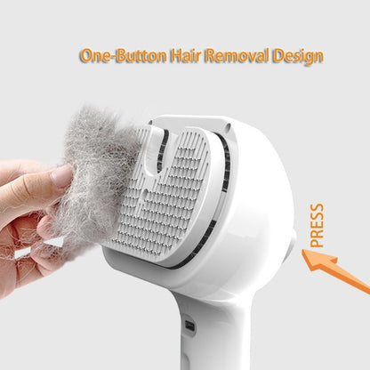 Pet Comb Self Cleaning Pets Hair Remover Brush For Dogs Grooming Tools Demitting Comb Built-in Mist Humidifier Pet Products