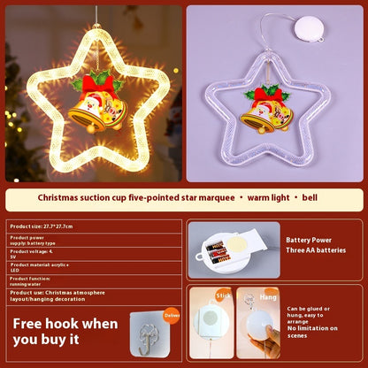 Christmas Atmosphere Decoration Star Pendent LED Light