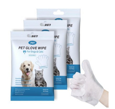 Pet Disposable Gloves Cat Dog Dry Cleaning Gloves Pet Products
