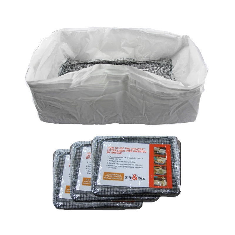 Plastic Cat Litter Bag Litter Filter Black Garbage Bags Pet Products