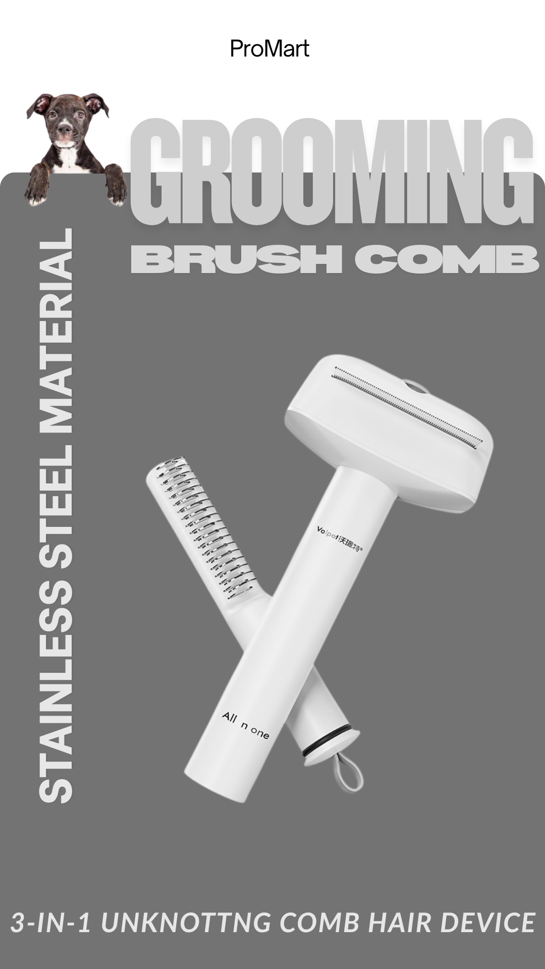 3-in-1 Pets Hair Unknotting Comb Hair Device Cat Pet Products