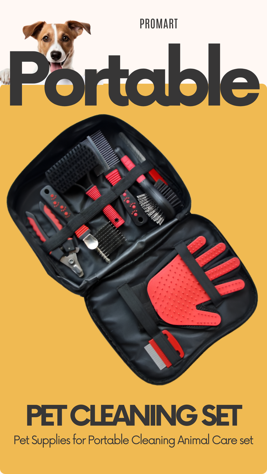 Pet Supplies for Portable Cleaning Animal Care set