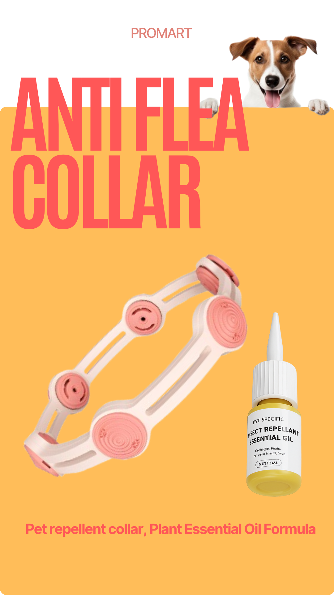 Pet Insect Repellent Collar Cat Anti Flea Collar Dog External Anti Flea Mosquito Adjustable Outdoor Household Pet Products