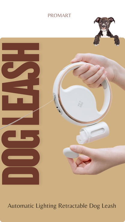 RICH LOOK Automatic Lighting Retractable Dog Leash