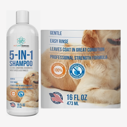 Pet Shampoo 473ml Five-in-one Soft And Clean Cats And Dogs Pet Shower Gel Shampoo