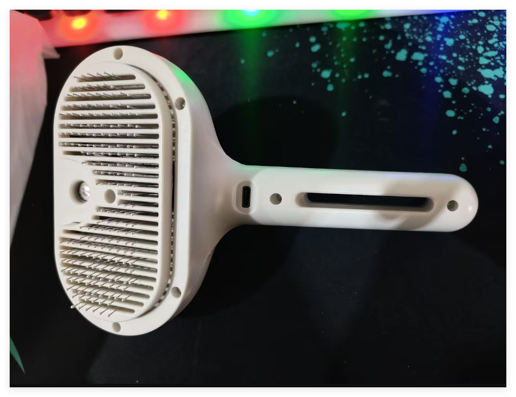 Pet Comb Self Cleaning Pets Hair Remover Brush For Dogs Grooming Tools Demitting Comb Built-in Mist Humidifier Pet Products