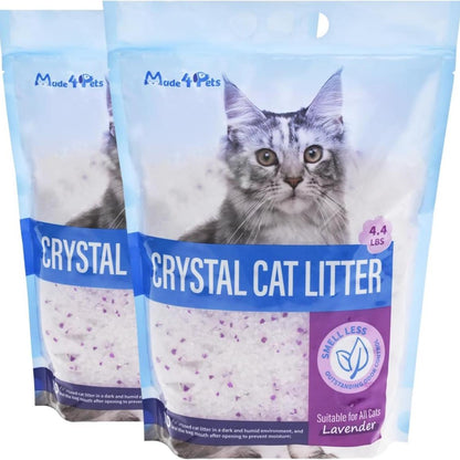 Crystal Cat Litter For Pets, No Caking, Odor Control, Light Weight, Low Dust, Easy To Use