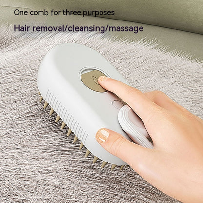 Steam Brush Steamy Dog 3 In 1 Electric Spray Cat Hair Brush For Massage Pet Grooming Comb Hair Removal Combs