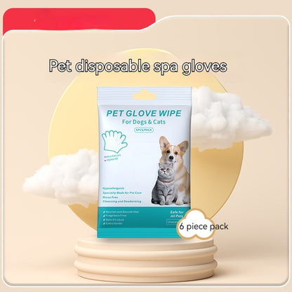 Pet Disposable Gloves Cat Dog Dry Cleaning Gloves Pet Products