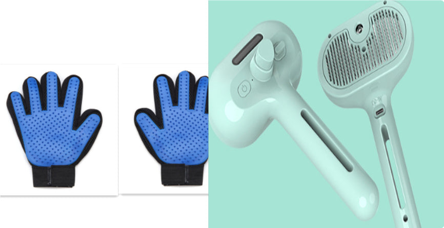 Pet Comb Self Cleaning Pets Hair Remover Brush For Dogs Grooming Tools Demitting Comb Built-in Mist Humidifier Pet Products