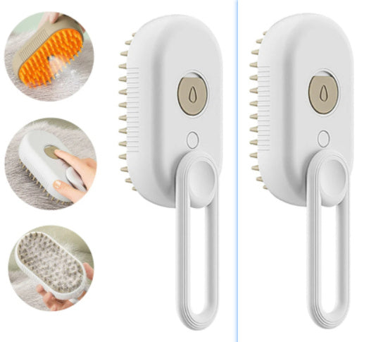 Steam Brush Steamy Dog 3 In 1 Electric Spray Cat Hair Brush For Massage Pet Grooming Comb Hair Removal Combs