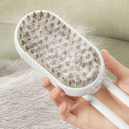 Steam Brush Steamy Dog 3 In 1 Electric Spray Cat Hair Brush For Massage Pet Grooming Comb Hair Removal Combs