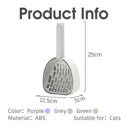 Cat Litter Scoop Plastic Cats Poop Scoop With Base Pets Cleaning Tool Cat Toilet Products Durable Litter Box Cleaner Shovel Pet Products