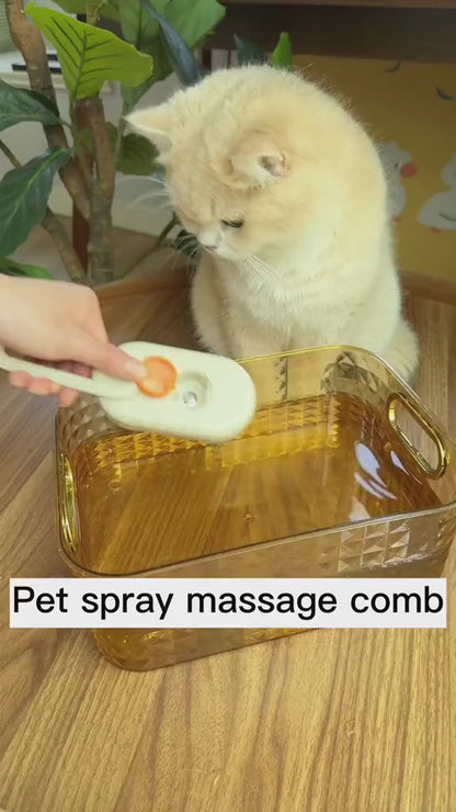Steam Brush Steamy Dog 3 In 1 Electric Spray Cat Hair Brush For Massage Pet Grooming Comb Hair Removal Combs